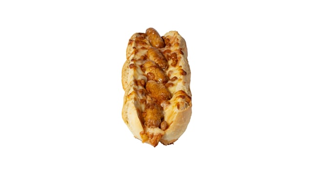 Sausage, Beans and Cheese Hot Filled Baguette