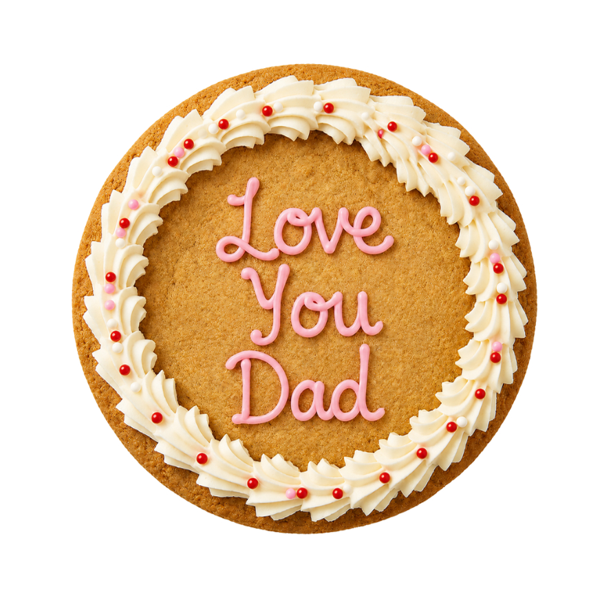 Love you dad - white chocolate cookie