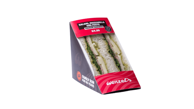 Salami, Mozzarella & Pesto Wedge Sandwich